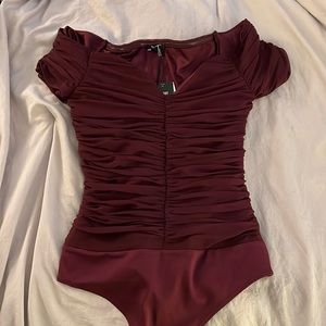 EXPRESS NEW WITH TAGS off the shoulder body contour body suit size medium